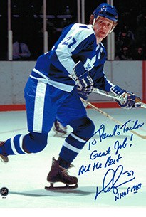 Darryl Sittler — autographed for Paul's Tailors