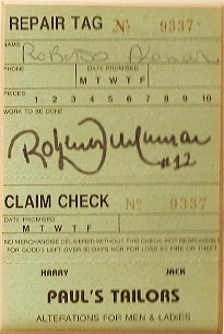 Roberto Alomar — client of Paul's Tailors
