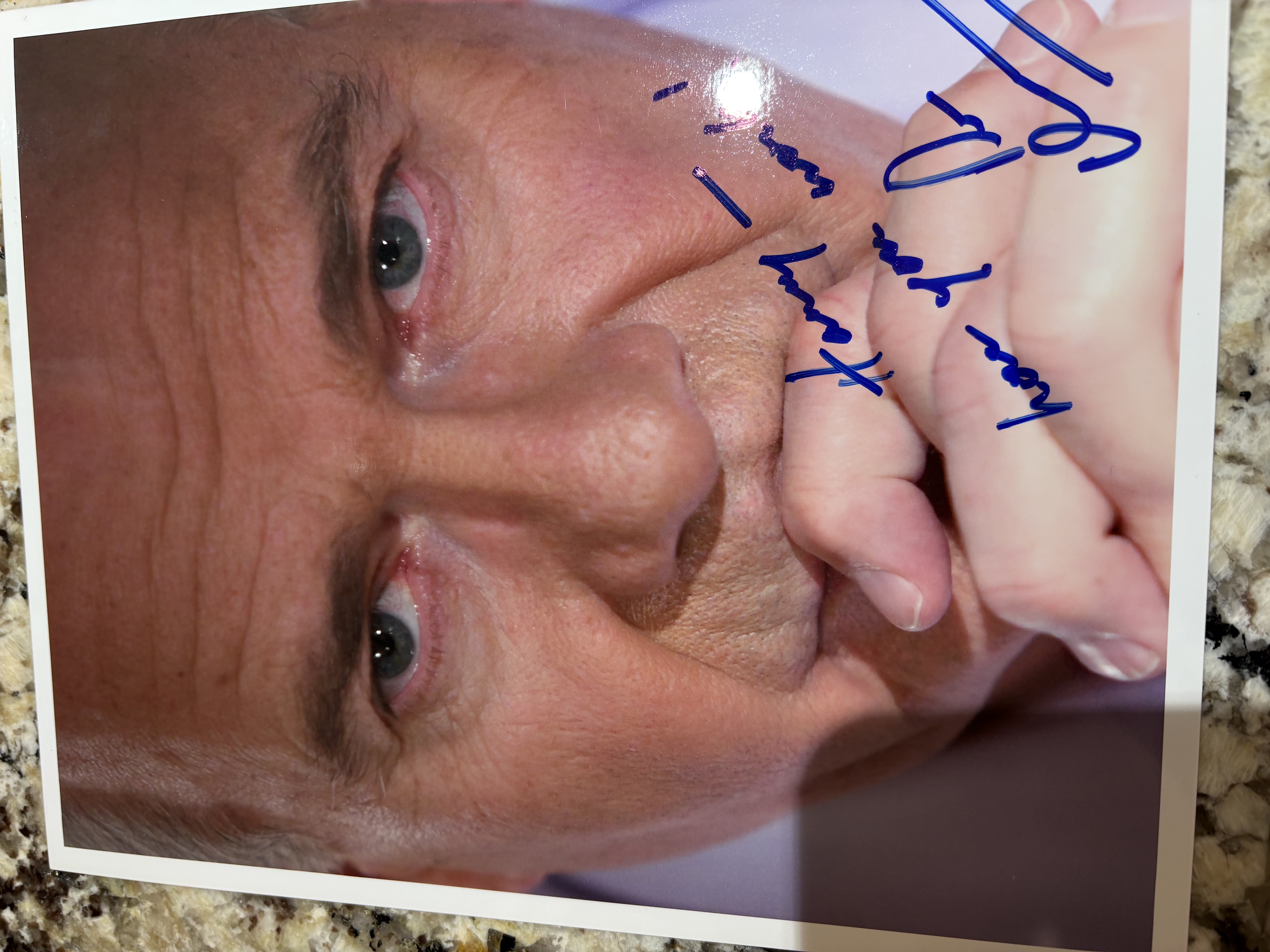 Peter Mansbridge — autographed photo for Paul's Tailors